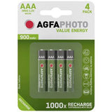 AgfaPhoto AAA 900mAh 1.2V  Rechargeable Batteries Pack of 4