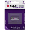 AgfaPhoto CR123A 3V Lothium Extreme pack of 1