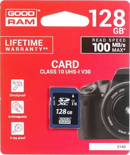 GoodRam UHS-I V30 Class 10 SDXC 128GB Memory Card