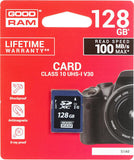 GoodRam UHS-I V30 Class 10 SDXC 128GB Memory Card