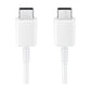 SAMSUNG - 1M USB TYPE C-TO-USB TYPE-C CHARGE-AND-SYNC CABLE - WHITE